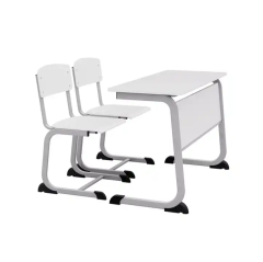 middle school double desk and chair