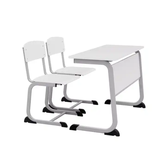 middle school double desk and chair