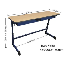 primary school double desk chair