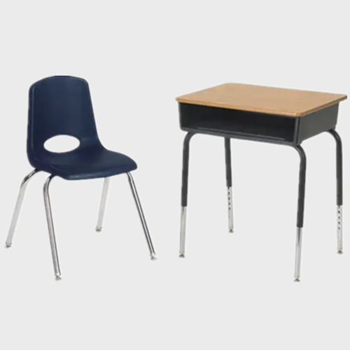 primary school desk and chair set
