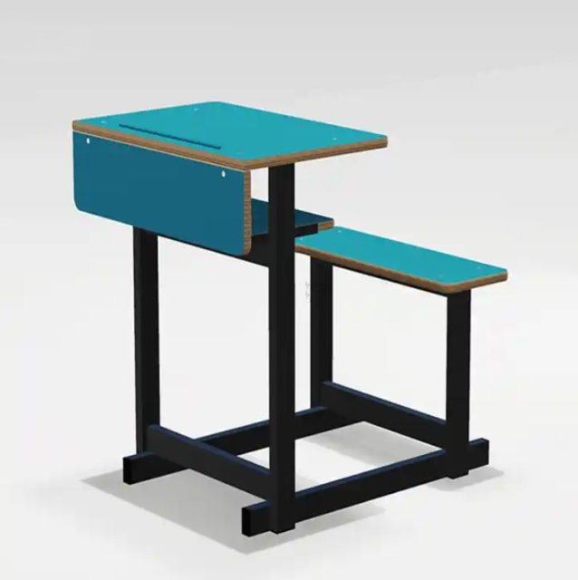 school desk with attached chair
