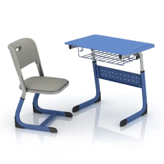 primary school single desk and chair