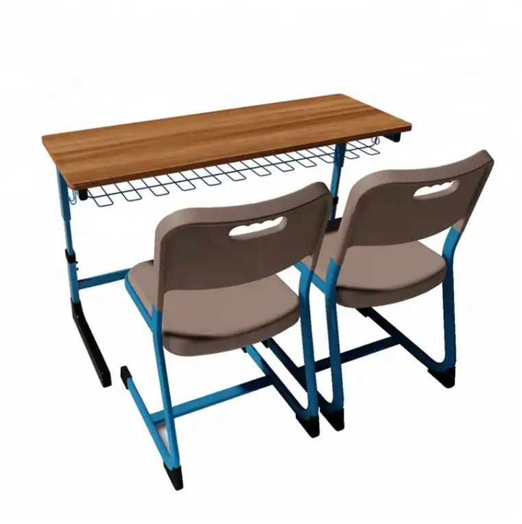 elementary school double desk and chair