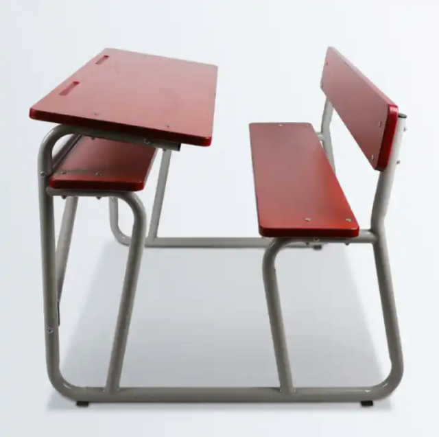 middle school double desk and chair