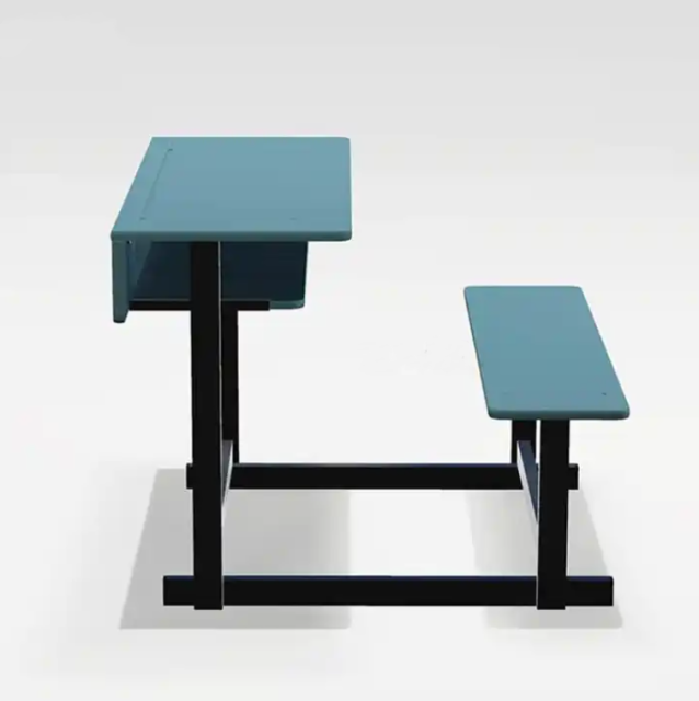 secondary school double desk and chair