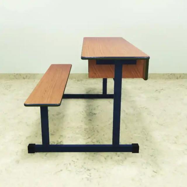 secondary school double desk and chair