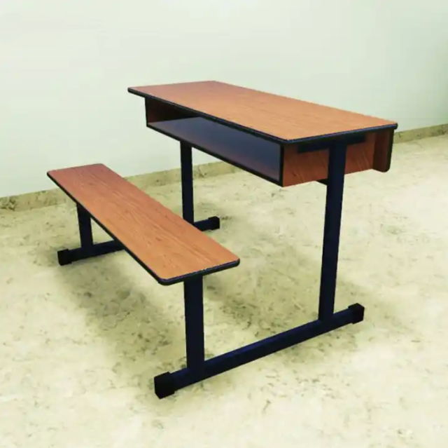 secondary school double desk and chair