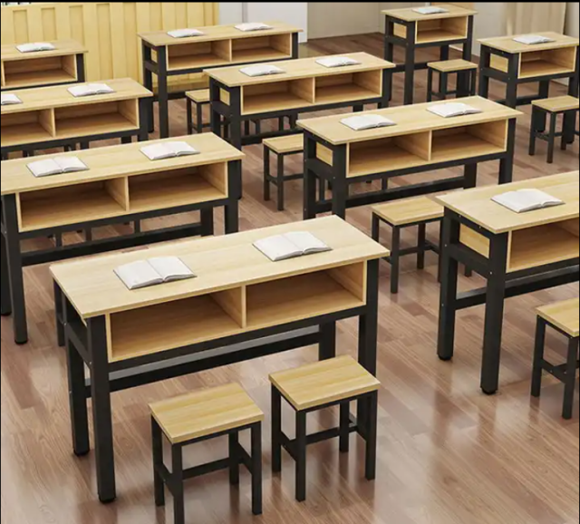 elementary school double student desk