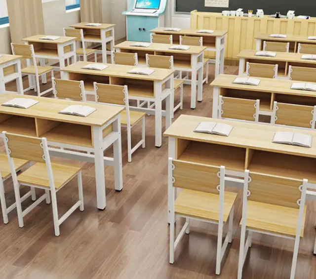 elementary school double student desk