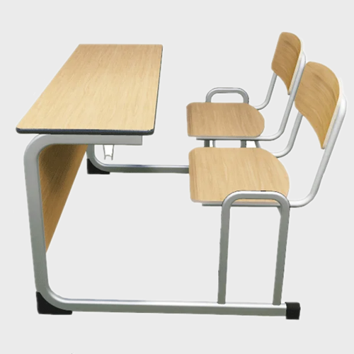 school double student desk with chair