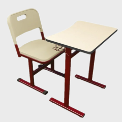 Durable primary school single student children's desk chair set
