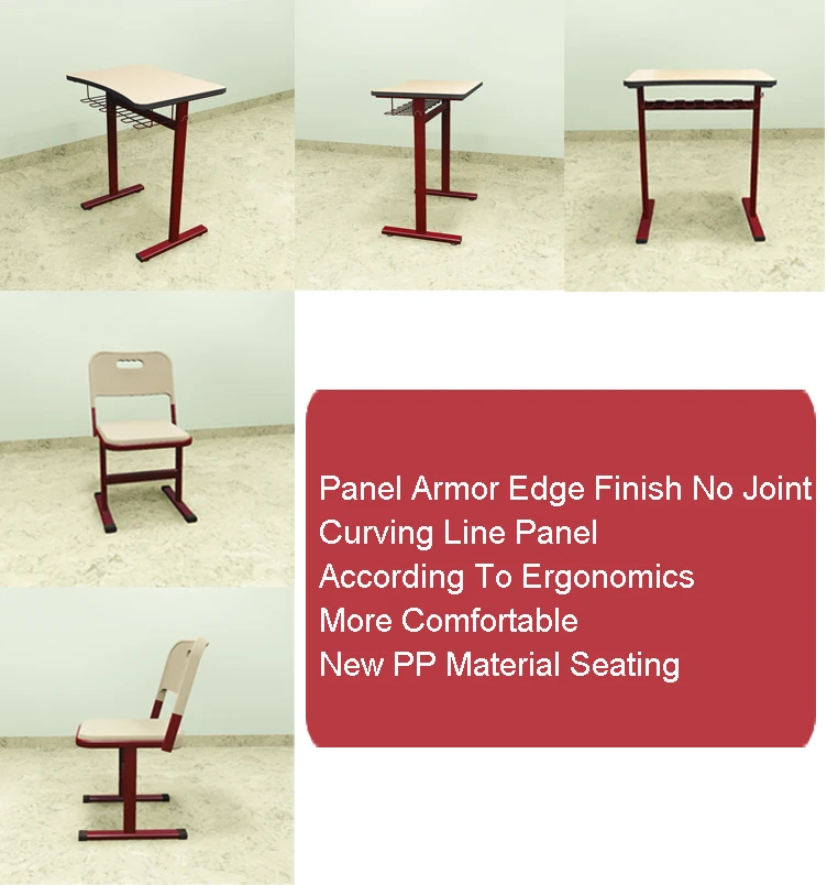 school single student desk chair set