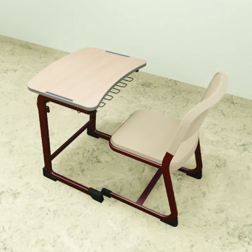classroom single student desk and chair set
