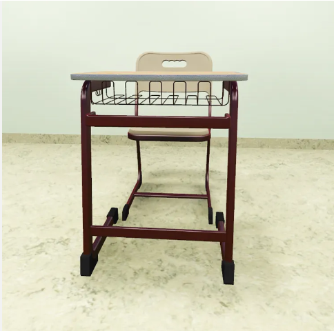 classroom single student desk and chair set