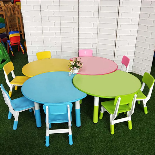 Adjustable kindergarten kids tables and chairs