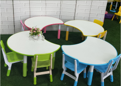 Adjustable kindergarten kids tables and chairs