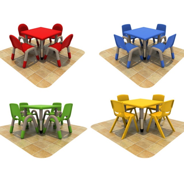 nursery school kids table and chair