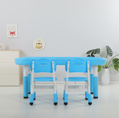 Kindergarten children plastic game table chair