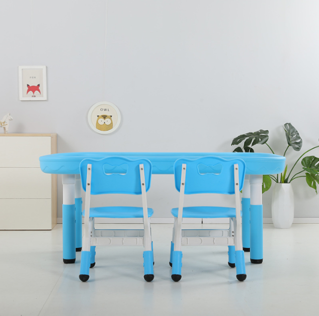 Kindergarten children plastic game table chair
