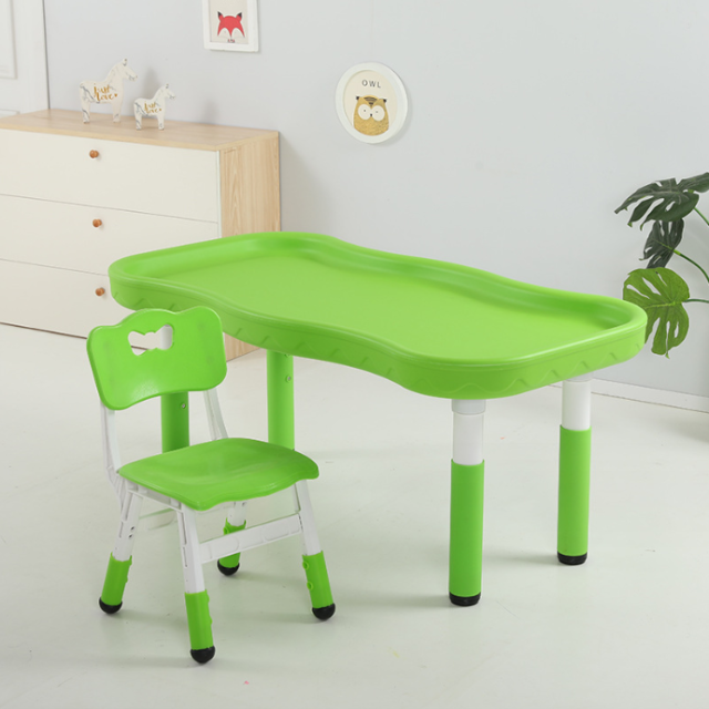 Kindergarten children plastic game table chair