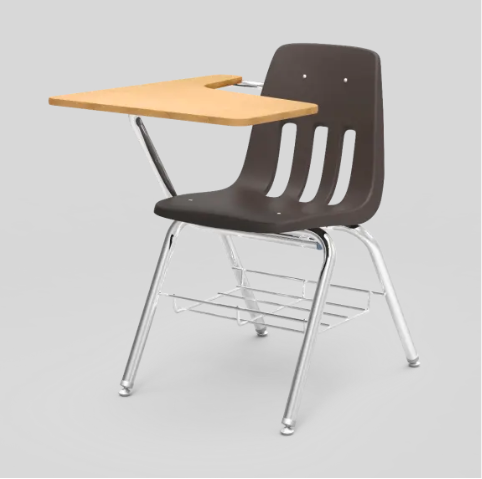 School Student Chair With Writing Board