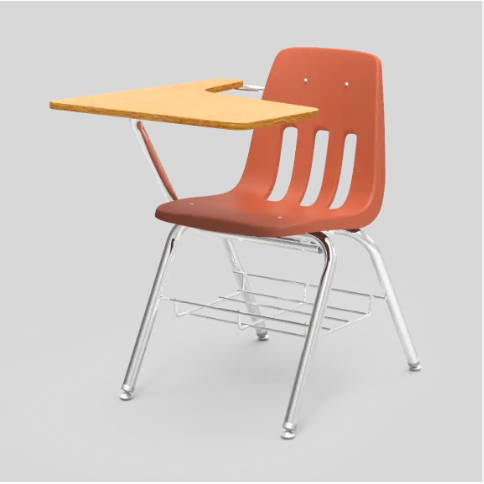School Student Chair With Writing Board
