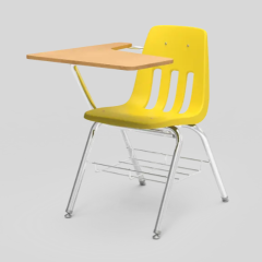 School Student Chair With Writing Board