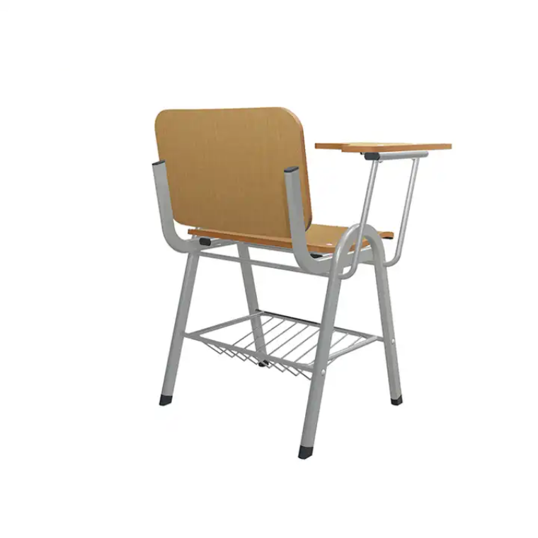 School Classroom Furniture Wood Chair With Tablet
