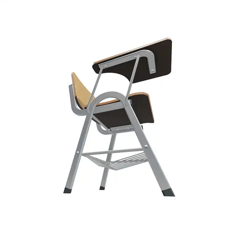 School Classroom Furniture Wood Chair With Tablet