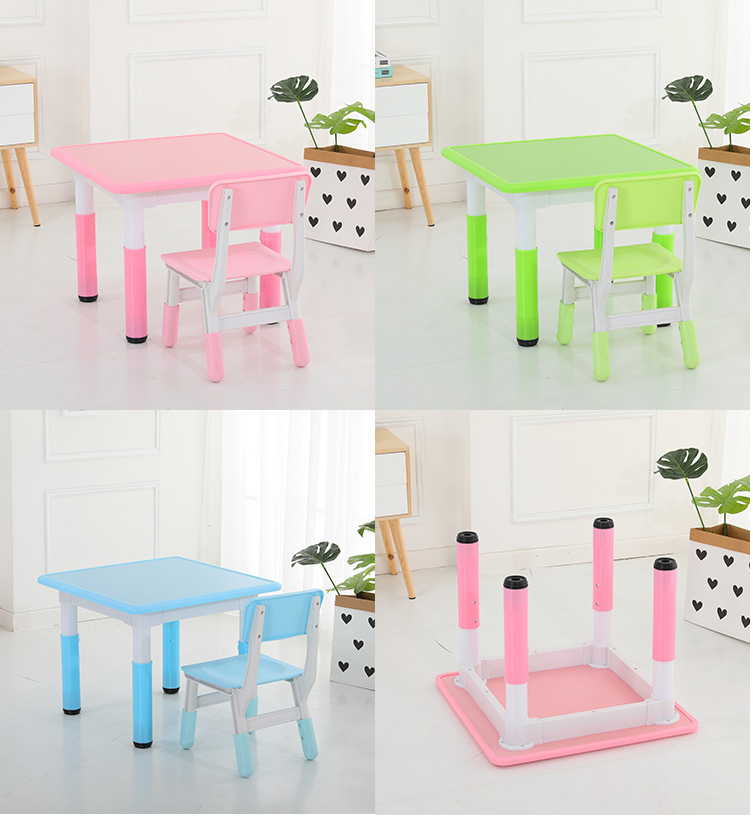 Kindergarten learning game table and chairs