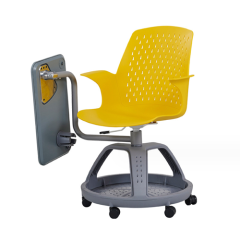 Mobile school conference room integrated table and chair