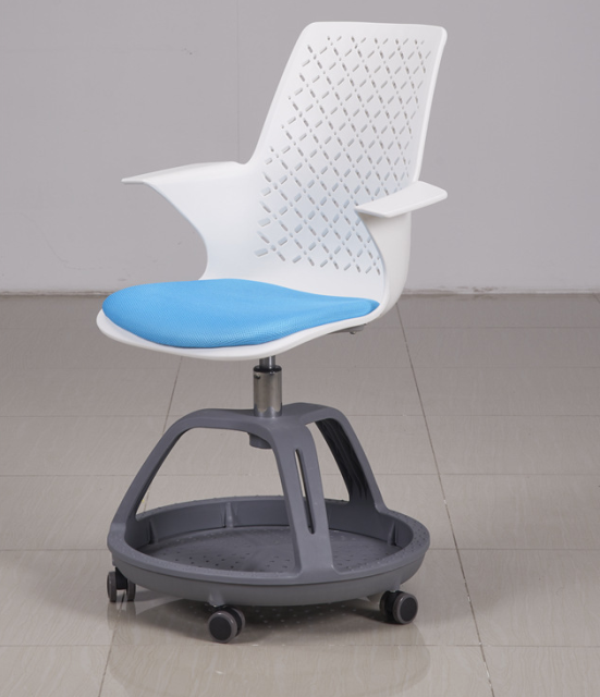 Mobile school conference room integrated table and chair