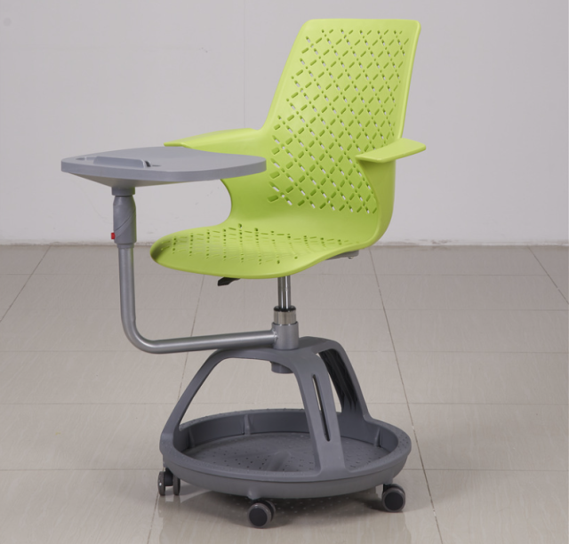 Mobile school conference room integrated table and chair