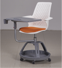 Mobile school conference room integrated table and chair