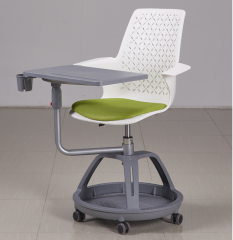 Mobile school conference room integrated table and chair
