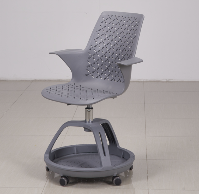 Mobile school conference room integrated table and chair