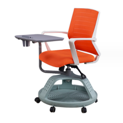 Movable school office training chairs with writing board
