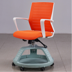 Movable school office training chairs with writing board