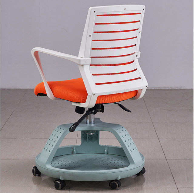 Movable school office training chairs with writing board