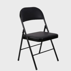 Cheap leather padded folding chair