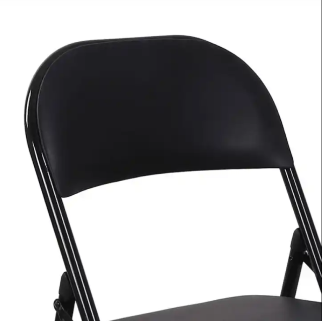 Cheap leather padded folding chair