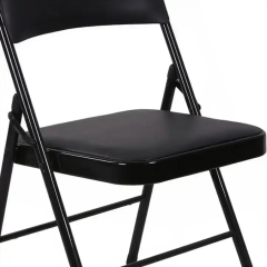 Cheap leather padded folding chair