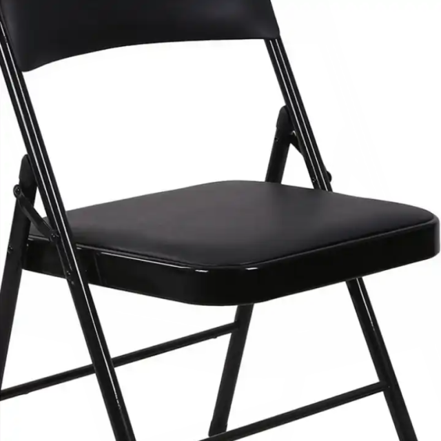 Cheap leather padded folding chair
