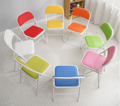 Cheap leather padded folding chair