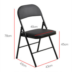 Cheap leather padded folding chair