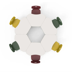 Single student collaborative study table