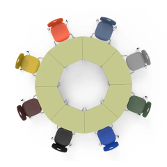 School furniture classroom collaborative table and chair