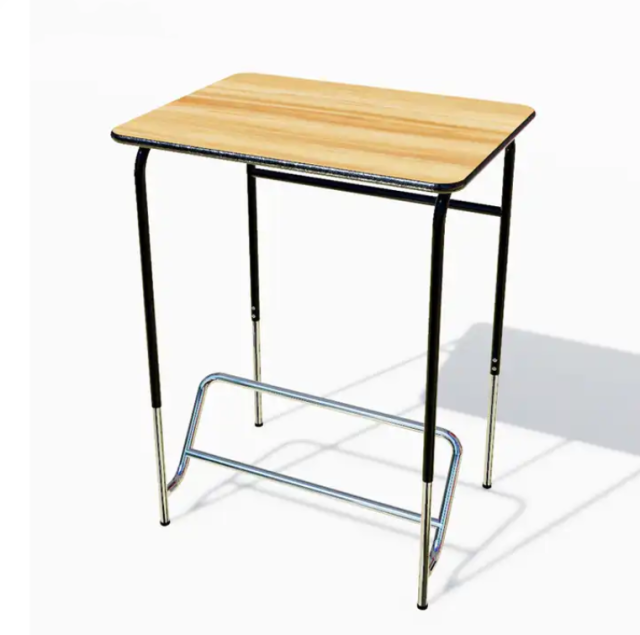 School furniture single student high table