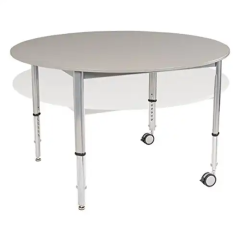 School Round Adjustable Activity Table with Wheel