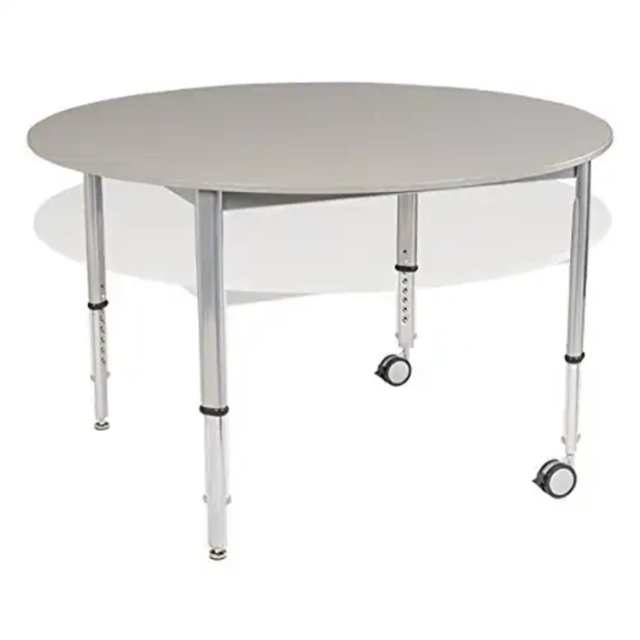 School Round Adjustable Activity Table with Wheel